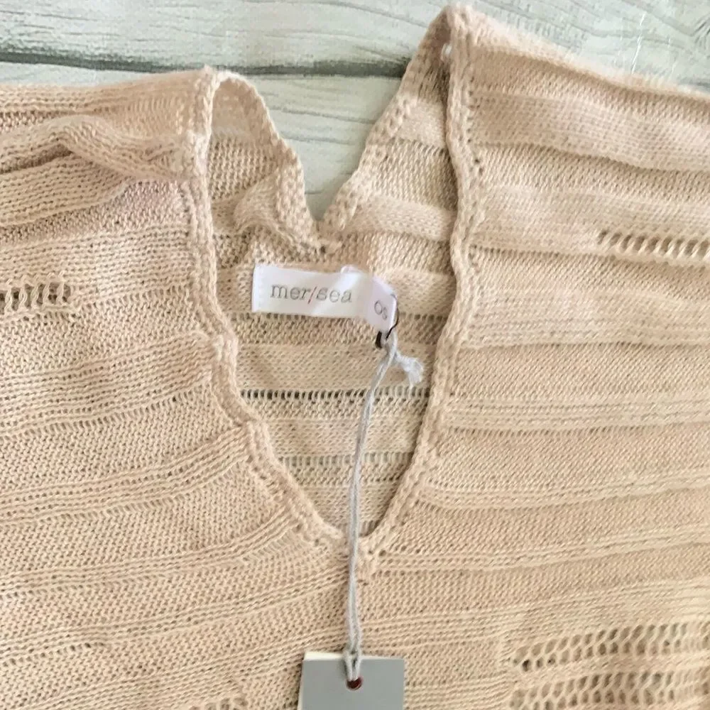 Mersea souk knit tunic-beige-NWT-OS
